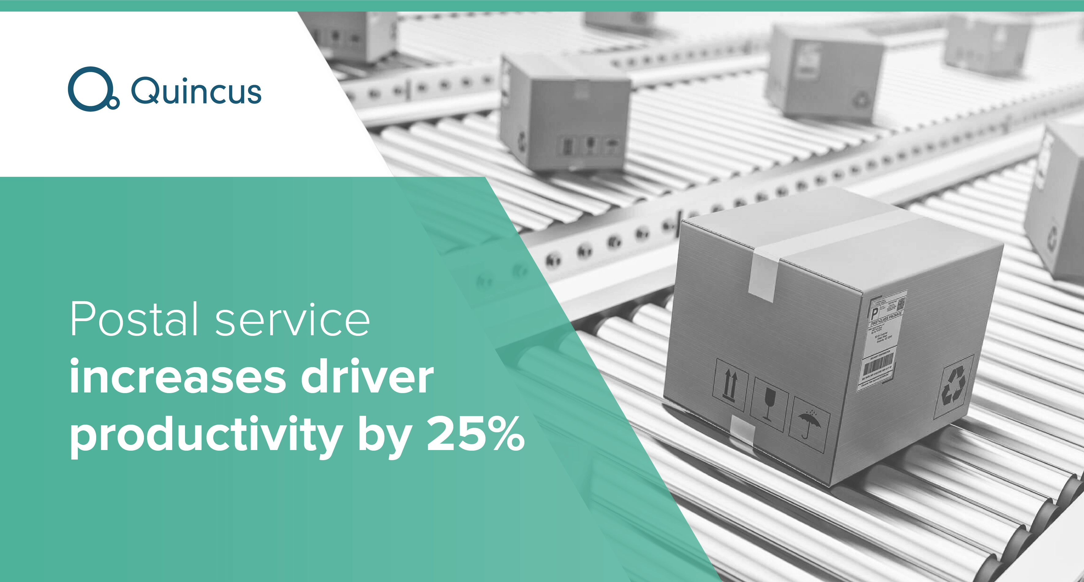Postal service increases driver productivity by 25%